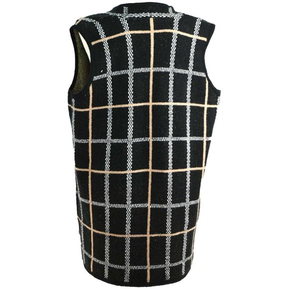 Christopher & Banks Plaid Sweater Vest Size - XL - X - 1X - Open Front CJ NWT - Picture 3 of 5